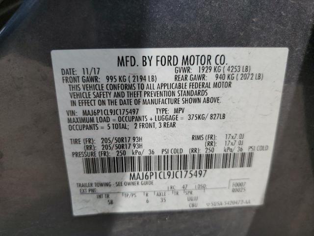 Photo 9 VIN: MAJ6P1CL9JC175497 - FORD ECOSPORT S 