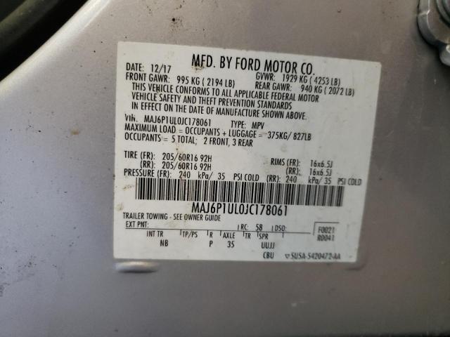 Photo 11 VIN: MAJ6P1UL0JC178061 - FORD ECOSPORT 