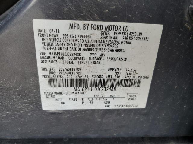 Photo 11 VIN: MAJ6P1UL0JC232488 - FORD ECOSPORT 