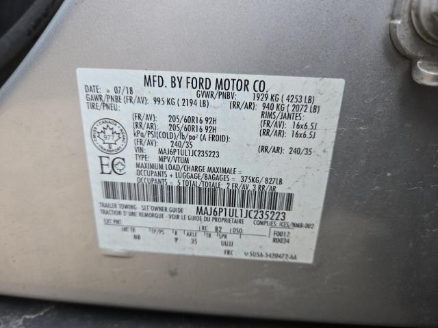 Photo 11 VIN: MAJ6P1UL1JC235223 - FORD ECOSPORT S 