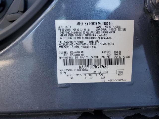 Photo 11 VIN: MAJ6P1UL2JC212680 - FORD ECOSPORT 