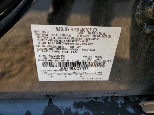 Photo 11 VIN: MAJ6P1UL2JC231889 - FORD ECOSPORT S 