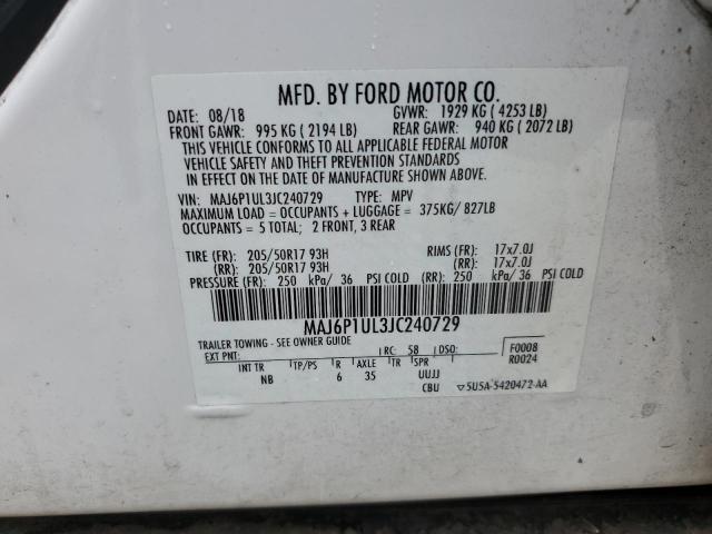 Photo 12 VIN: MAJ6P1UL3JC240729 - FORD ECOSPORT 