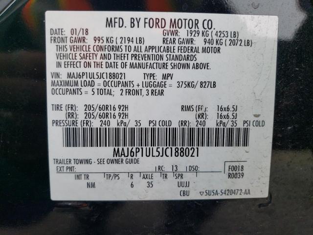 Photo 12 VIN: MAJ6P1UL5JC188021 - FORD ECOSPORT 