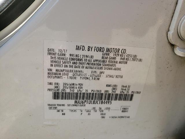 Photo 11 VIN: MAJ6P1UL8JC184495 - FORD ECOSPORT 