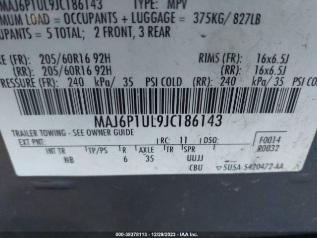 Photo 8 VIN: MAJ6P1UL9JC186143 - FORD ECOSPORT 