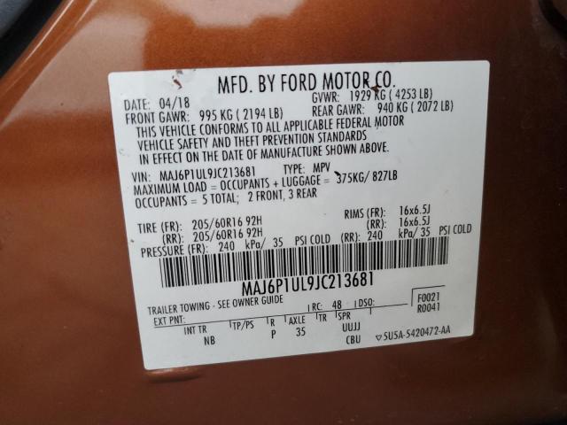 Photo 13 VIN: MAJ6P1UL9JC213681 - FORD ECOSPORT S 