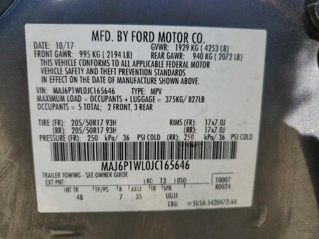 Photo 12 VIN: MAJ6P1WL0JC165646 - FORD ECOSPORT T 