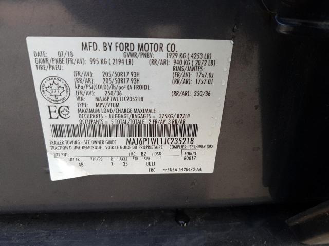 Photo 12 VIN: MAJ6P1WL1JC235218 - FORD ECOSPORT T 