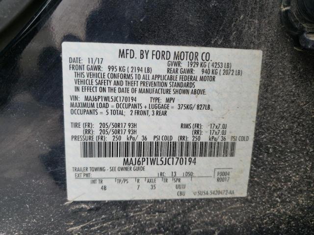 Photo 9 VIN: MAJ6P1WL5JC170194 - FORD ECOSPORT T 