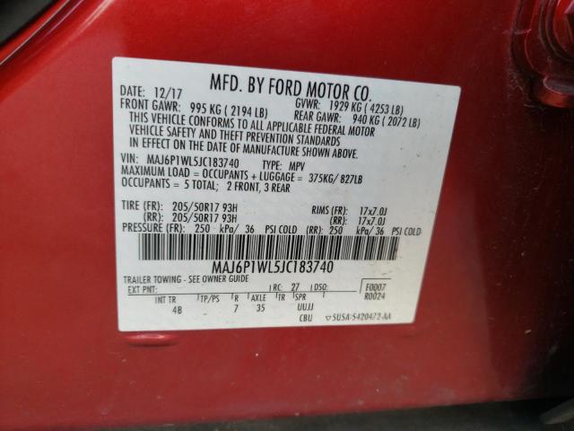 Photo 13 VIN: MAJ6P1WL5JC183740 - FORD ECOSPORT 