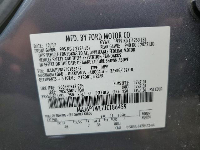 Photo 12 VIN: MAJ6P1WL7JC186459 - FORD ECOSPORT 