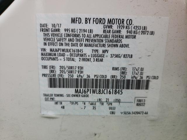 Photo 9 VIN: MAJ6P1WL8JC161845 - FORD ECOSPORT T 