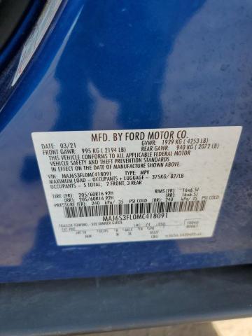 Photo 12 VIN: MAJ6S3FL0MC418091 - FORD ECOSPORT S 