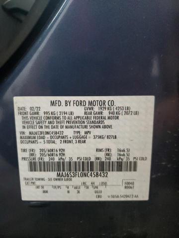 Photo 12 VIN: MAJ6S3FL0NC458432 - FORD ECOSPORT S 