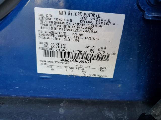 Photo 11 VIN: MAJ6S3FL8MC405721 - FORD ECOSPORT 