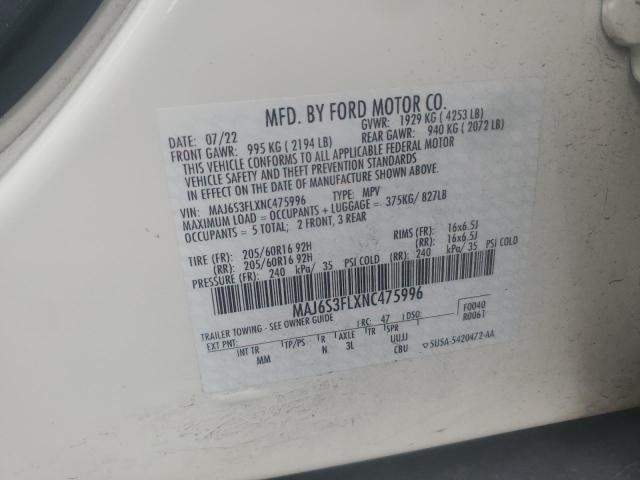 Photo 12 VIN: MAJ6S3FLXNC475996 - FORD ECOSPORT S 