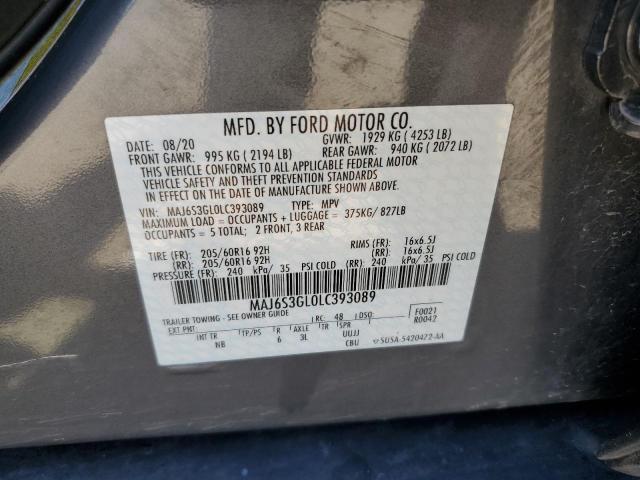 Photo 12 VIN: MAJ6S3GL0LC393089 - FORD ECOSPORT 