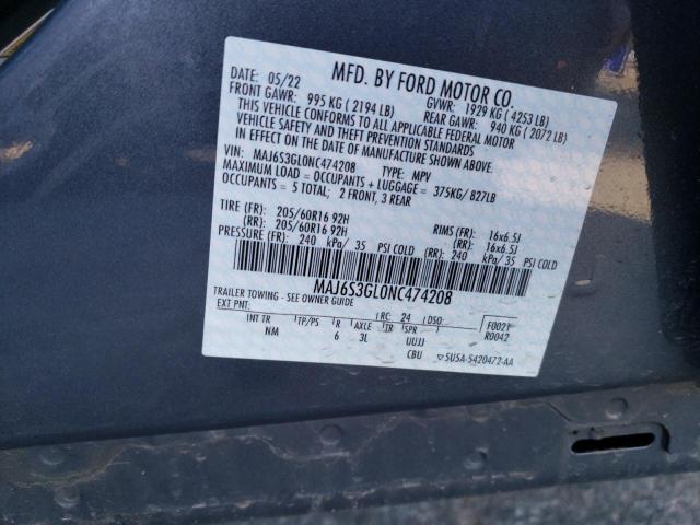 Photo 12 VIN: MAJ6S3GL0NC474208 - FORD ECOSPORT 