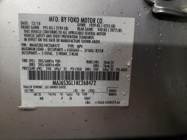 Photo 11 VIN: MAJ6S3GL1KC268472 - FORD ECOSPORT S 