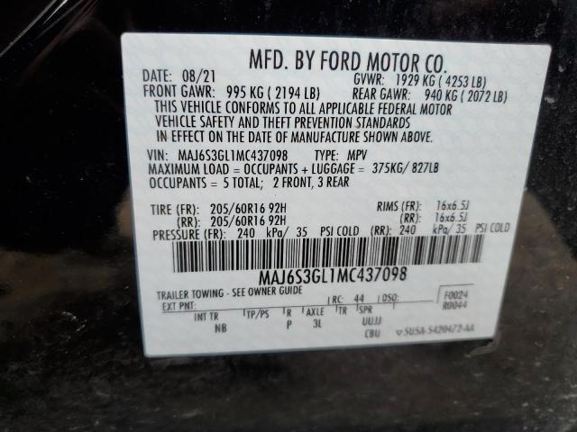 Photo 11 VIN: MAJ6S3GL1MC437098 - FORD ECOSPORT S 