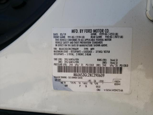 Photo 9 VIN: MAJ6S3GL2KC290609 - FORD ECOSPORT S 