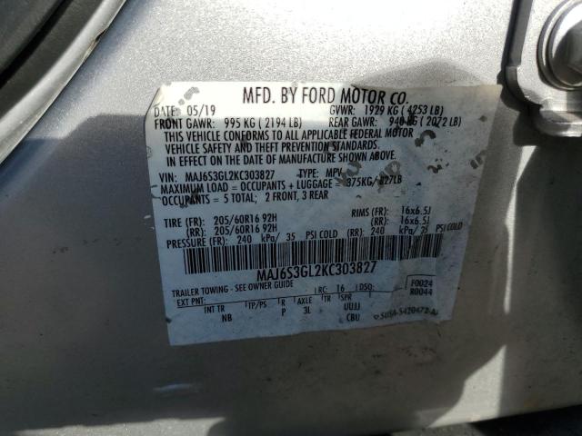 Photo 11 VIN: MAJ6S3GL2KC303827 - FORD ECOSPORT 