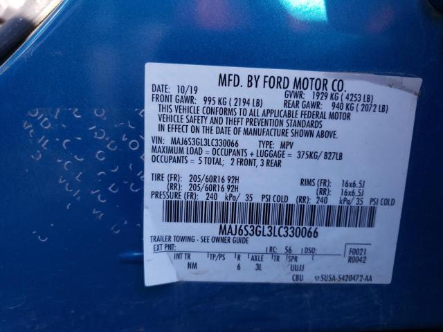 Photo 11 VIN: MAJ6S3GL3LC330066 - FORD ECOSPORT 