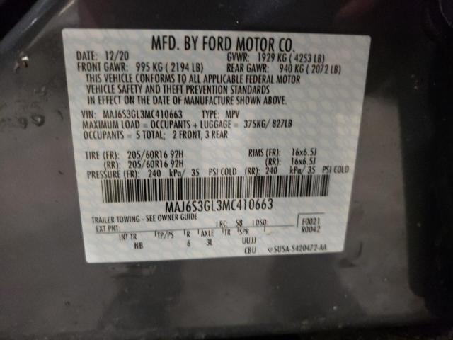 Photo 12 VIN: MAJ6S3GL3MC410663 - FORD ECOSPORT S 