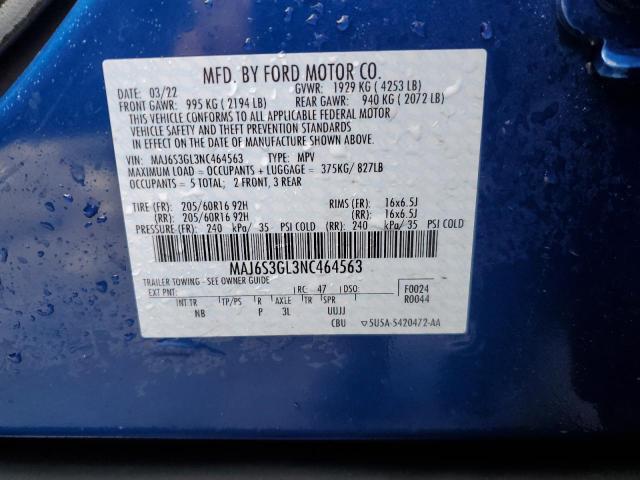 Photo 12 VIN: MAJ6S3GL3NC464563 - FORD ECOSPORT 