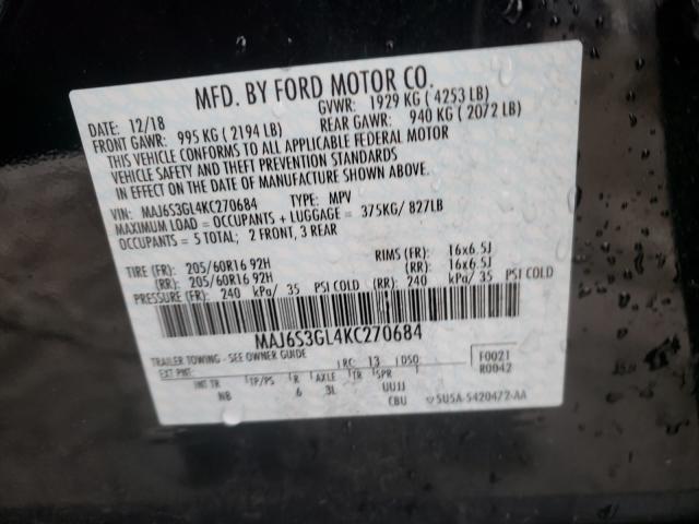 Photo 9 VIN: MAJ6S3GL4KC270684 - FORD ECOSPORT 