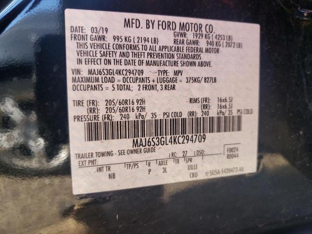 Photo 11 VIN: MAJ6S3GL4KC294709 - FORD ECOSPORT 