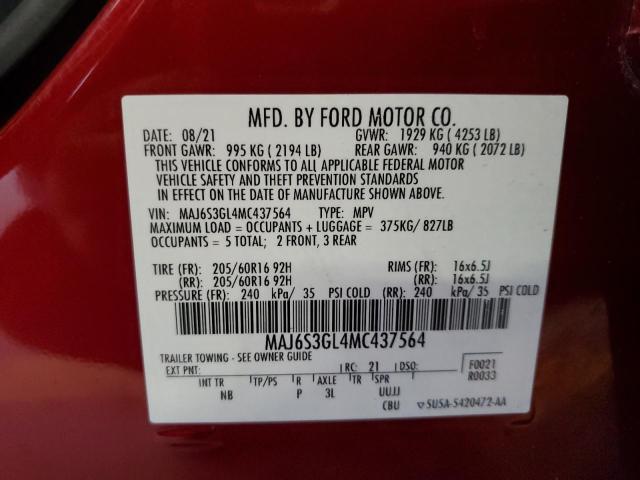 Photo 12 VIN: MAJ6S3GL4MC437564 - FORD ECOSPORT S 