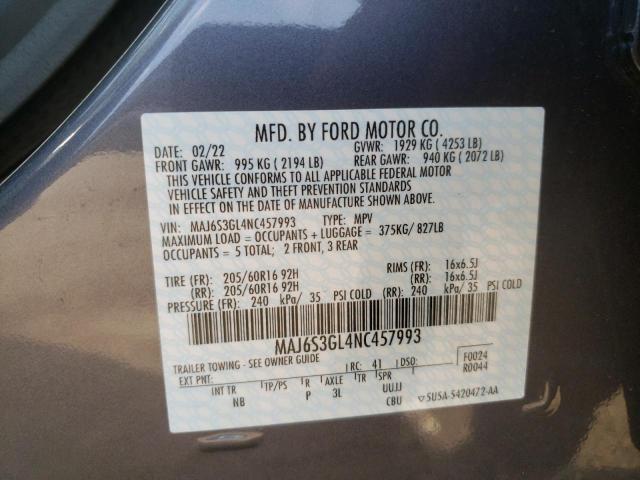 Photo 9 VIN: MAJ6S3GL4NC457993 - FORD ECOSPORT S 