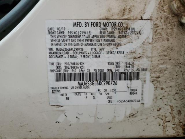 Photo 12 VIN: MAJ6S3GL6KC290726 - FORD ECOSPORT 