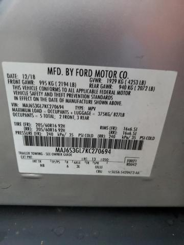 Photo 12 VIN: MAJ6S3GL7KC270694 - FORD ECOSPORT S 