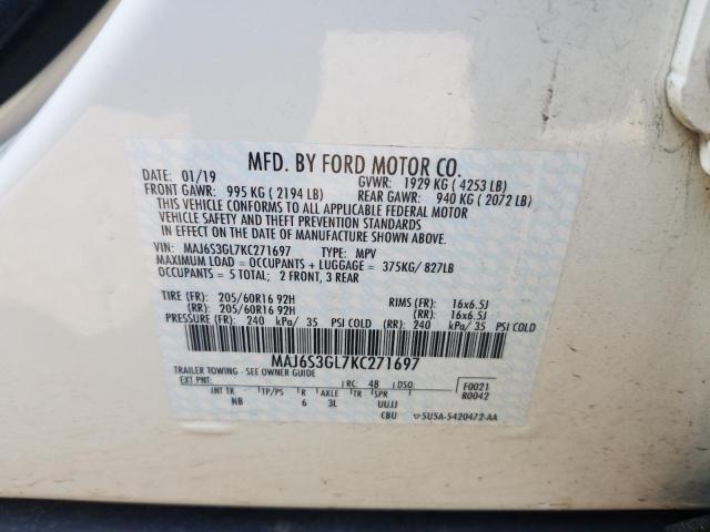 Photo 9 VIN: MAJ6S3GL7KC271697 - FORD ECOSPORT S 