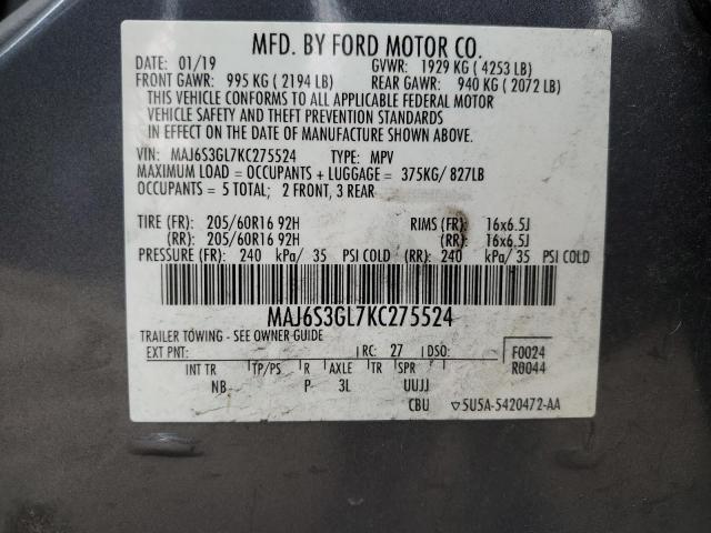 Photo 13 VIN: MAJ6S3GL7KC275524 - FORD ECOSPORT S 