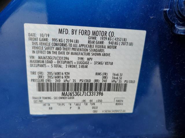 Photo 12 VIN: MAJ6S3GL7LC331396 - FORD ECOSPORT 