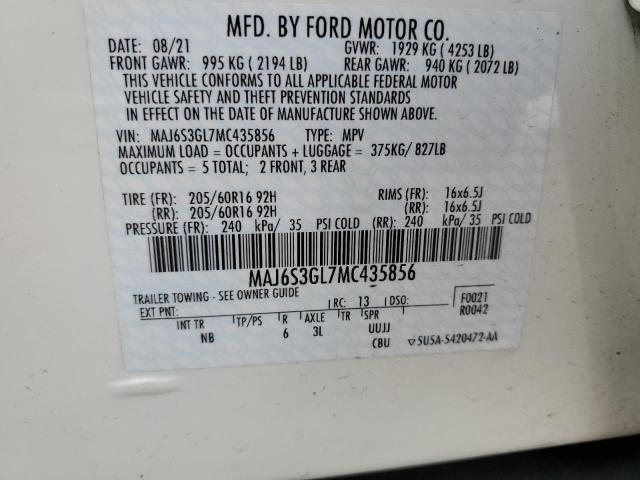 Photo 12 VIN: MAJ6S3GL7MC435856 - FORD ECOSPORT 