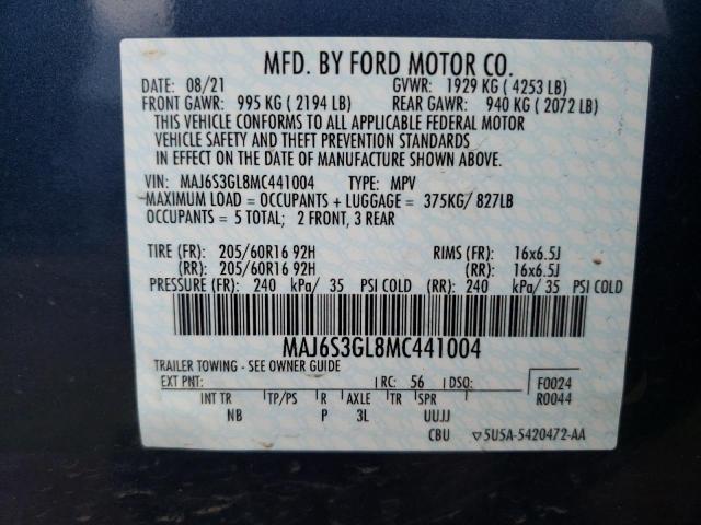 Photo 11 VIN: MAJ6S3GL8MC441004 - FORD ECOSPORT S 