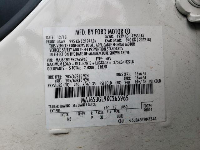 Photo 12 VIN: MAJ6S3GL9KC265965 - FORD ECOSPORT 