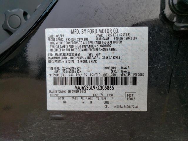 Photo 12 VIN: MAJ6S3GL9KC305865 - FORD ECOSPORT S 