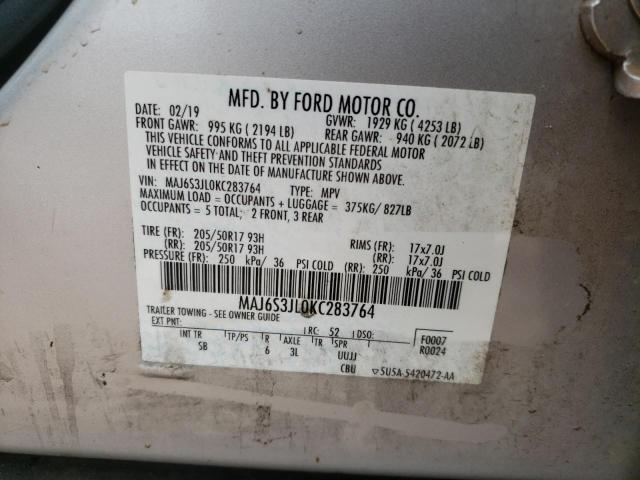 Photo 9 VIN: MAJ6S3JL0KC283764 - FORD ECOSPORT S 