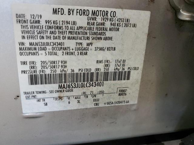 Photo 11 VIN: MAJ6S3JL0LC343401 - FORD ECOSPORT 