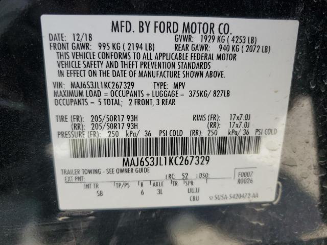 Photo 12 VIN: MAJ6S3JL1KC267329 - FORD ECOSPORT S 