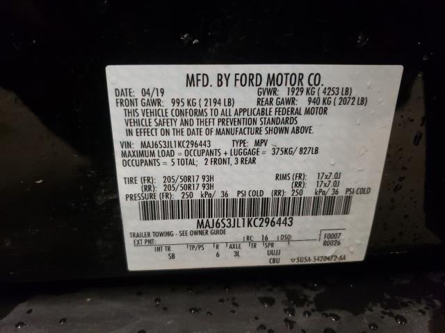 Photo 9 VIN: MAJ6S3JL1KC296443 - FORD ECOSPORT S 