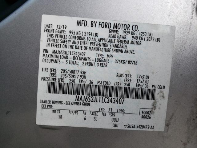 Photo 9 VIN: MAJ6S3JL1LC343407 - FORD ECOSPORT S 