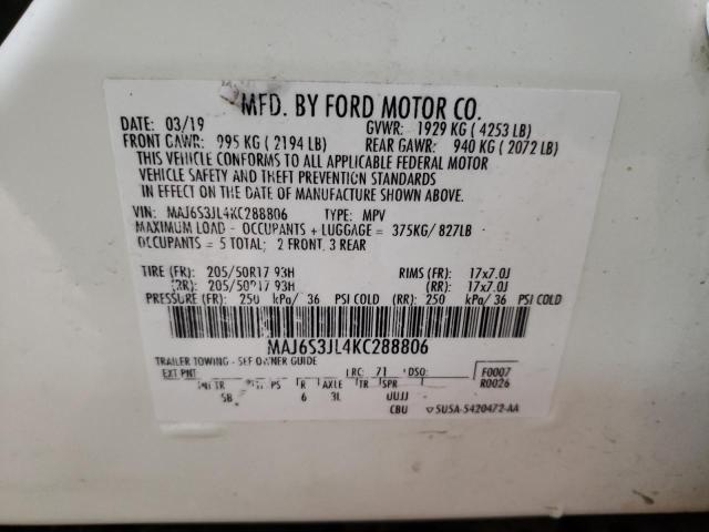 Photo 9 VIN: MAJ6S3JL4KC288806 - FORD ECOSPORT S 