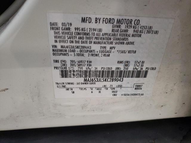 Photo 12 VIN: MAJ6S3JL5KC289043 - FORD ECOSPORT S 